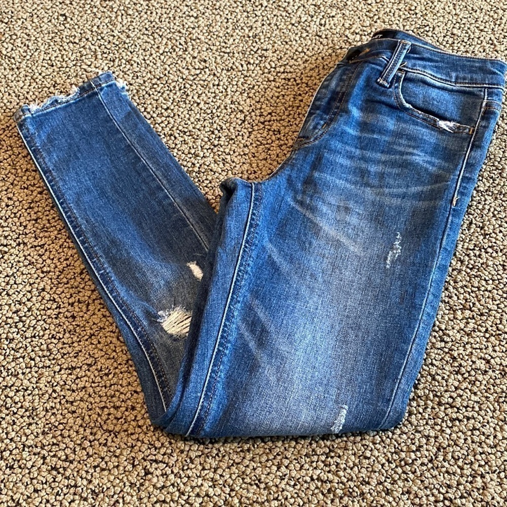 Vervet Distressed Cropped Skinny Jean, Women's Size 24 - EUC